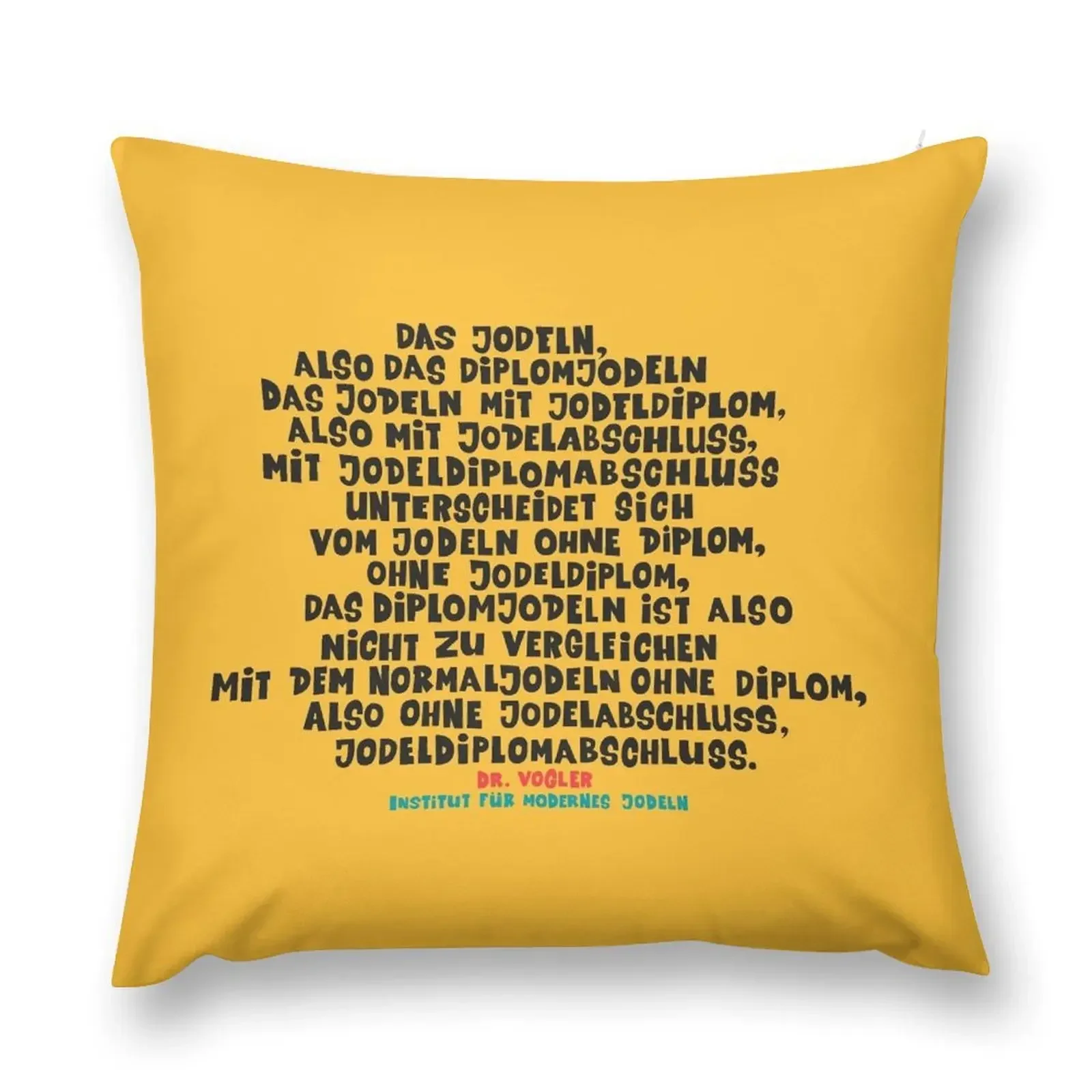 The yodel diploma - Loriot - TV Kult - German Throw Pillow Luxury Pillow Case Pillowcase pillow