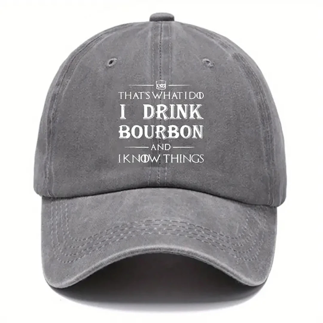 Bourbon Whiskey Breathable Sun Blocking Baseball Cap Unisex Cotton Vintage Snapback for Outdoor Daily Wear Beer Festivals