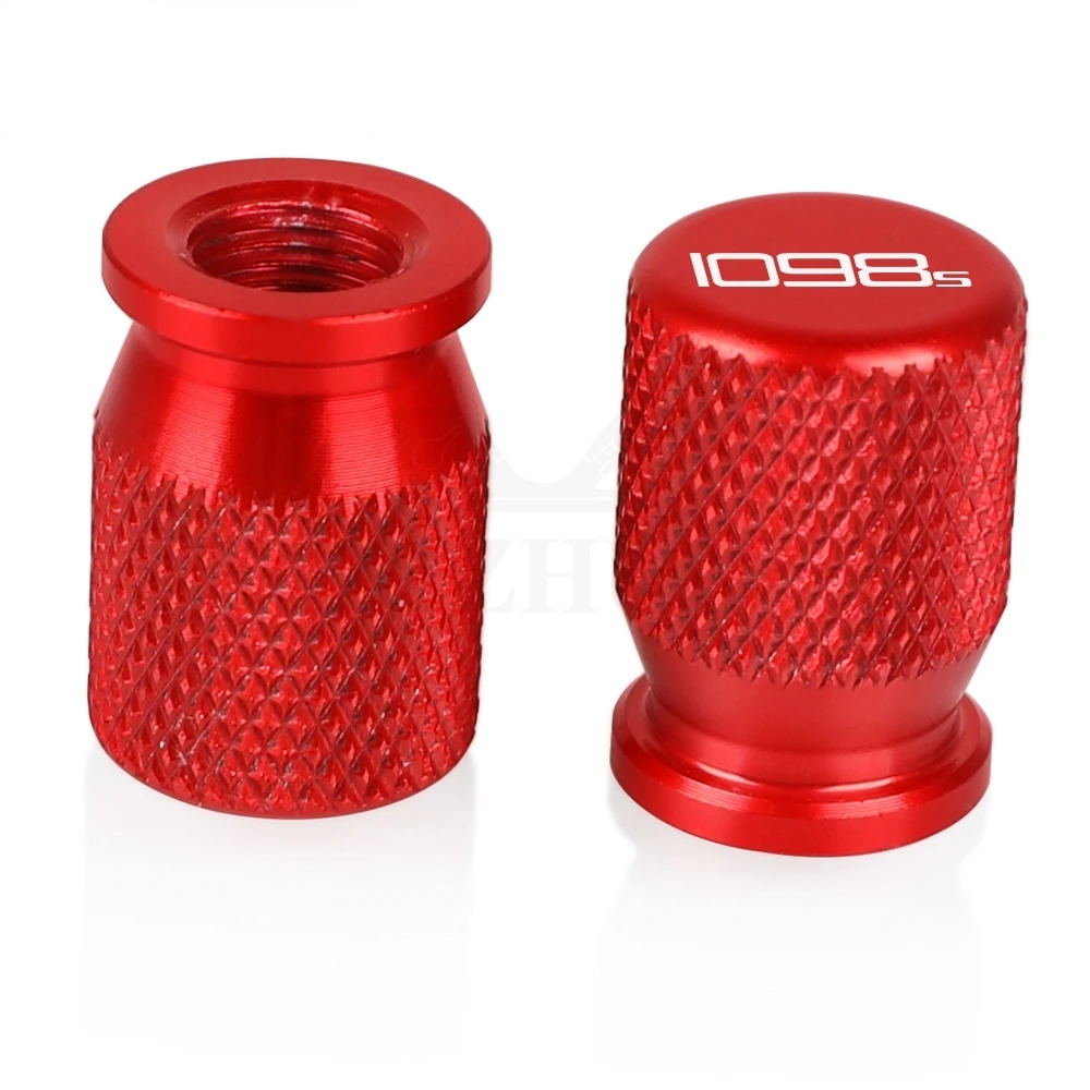 2 قطعة ل دوكاتي 1098S 1098 ثلاثي الألوان 2007-2008 1198 S R 2009-2023 دراجة نارية اكسسوارات الإطارات صمام منفذ الهواء الجذعية غطاء قبعات