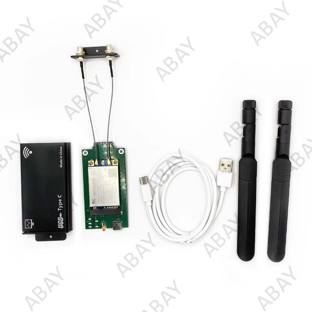 PICE to USB Shell Case Outer Casing Covering for SIM7906E-PCIE MINI PCIe cat6 4G Module M.2 to USB Type-C Adapter Test kit