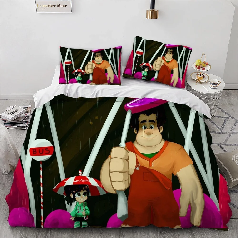 Wreck-It Ralph Bedding Set 3D Printing Disney Duvet Cover With pillowcase Children's Bedding Sets for boys and girls teenagers