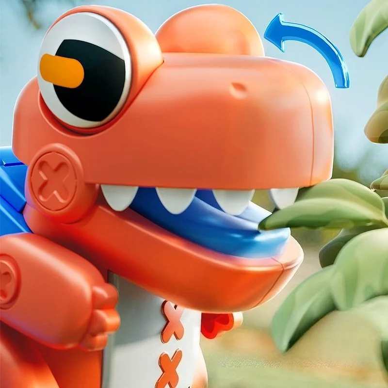 4 Uds. Nuevo dinosaurio de dibujos animados juguete de cuerda divertido oscilante niños Toya mochila de escritorio decoración coleccionable juguetes para niños pequeños regalo