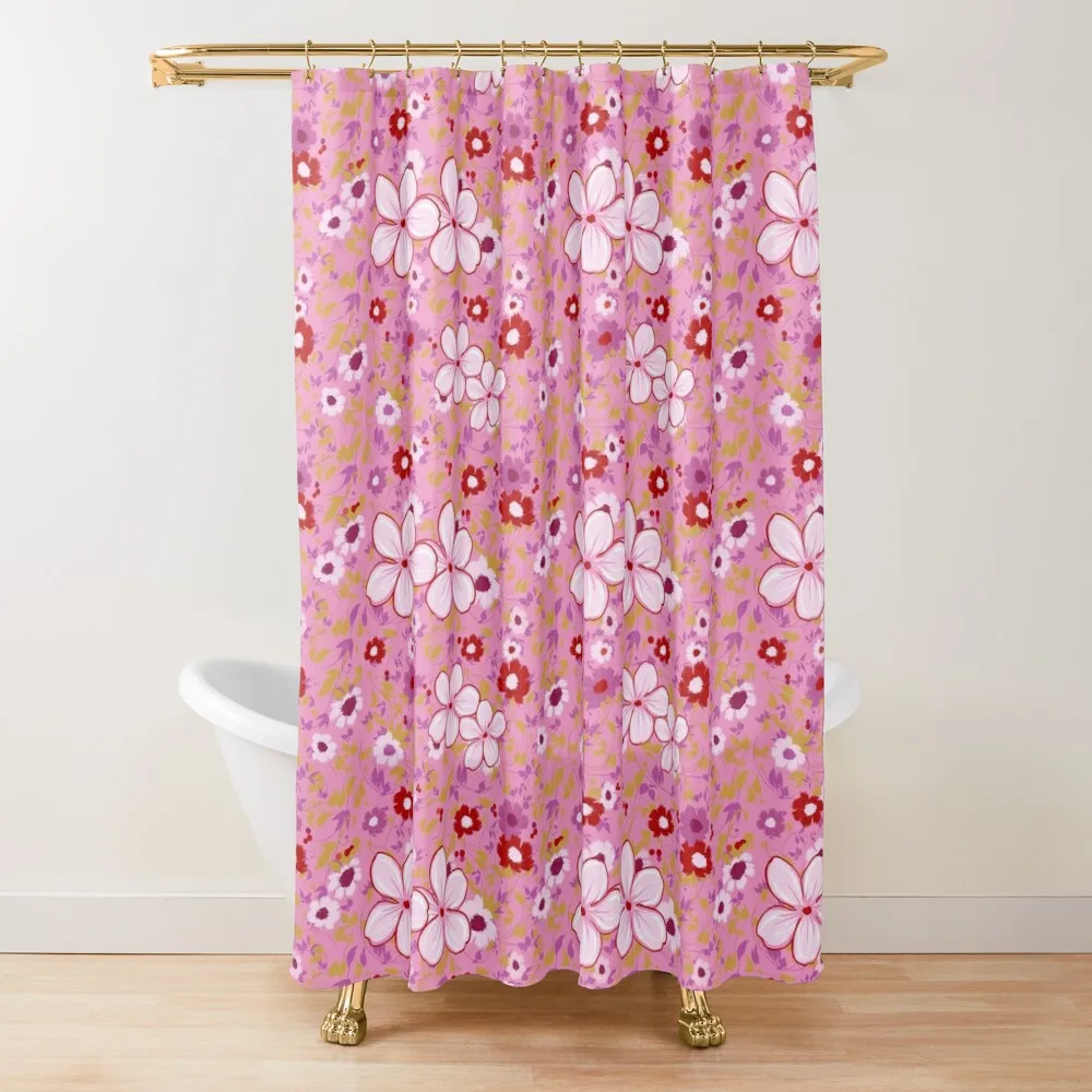 

Kaylee Floral Shower Curtain For The Bathroom Shower For Luxury And Products Curtain