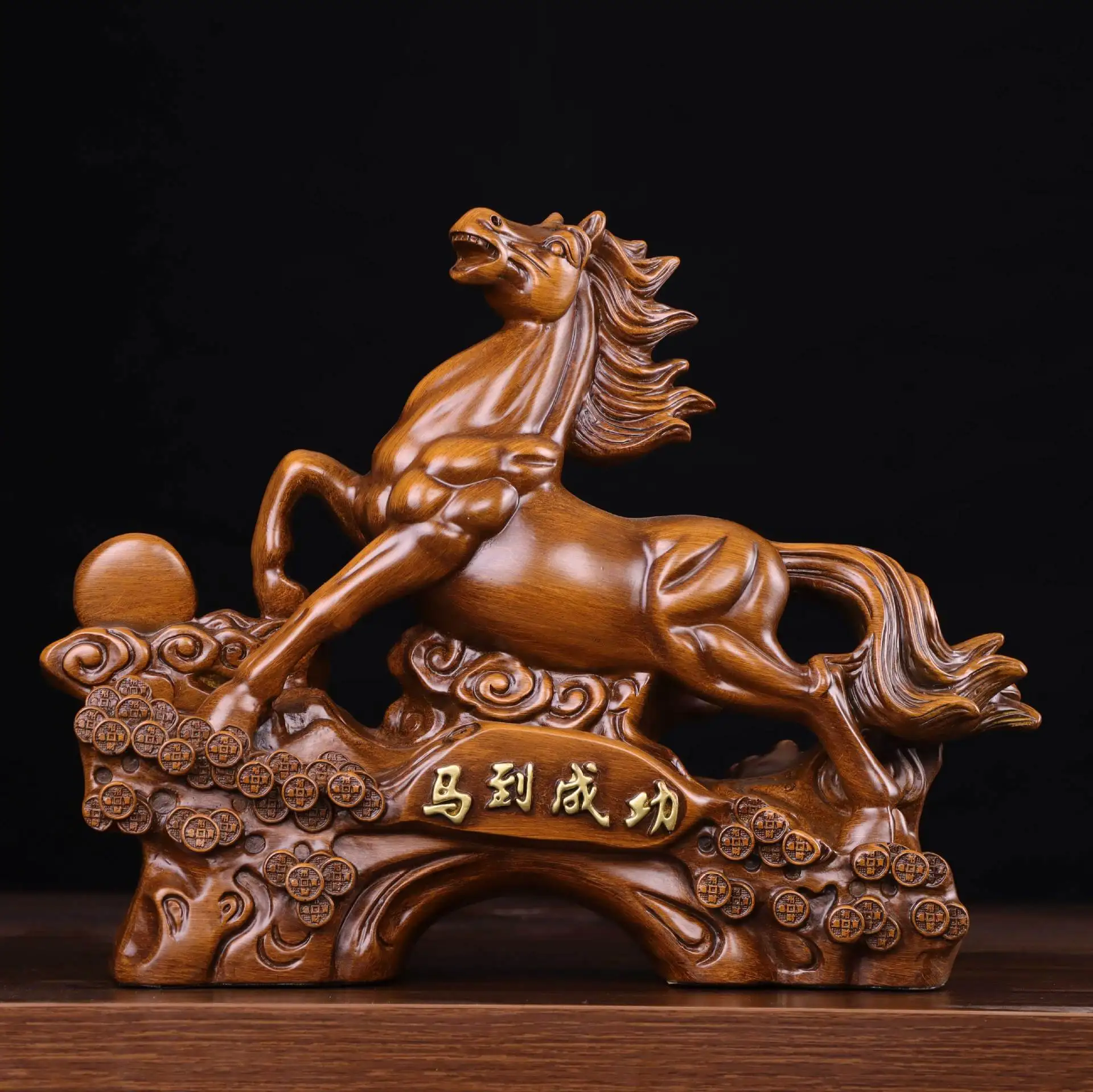

Creative horse to success ornament handicrafts entrance office desktop ornament company opening, housewarming new home gifts
