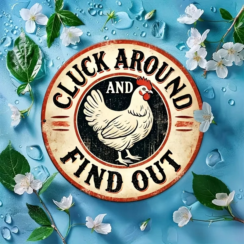 قطعة واحدة من لافتة خشبية دائرية عتيقة لتزيين المطبخ، لوحة خشبية مطبوعة بألوان واحدة ثنائية الأبعاد #5