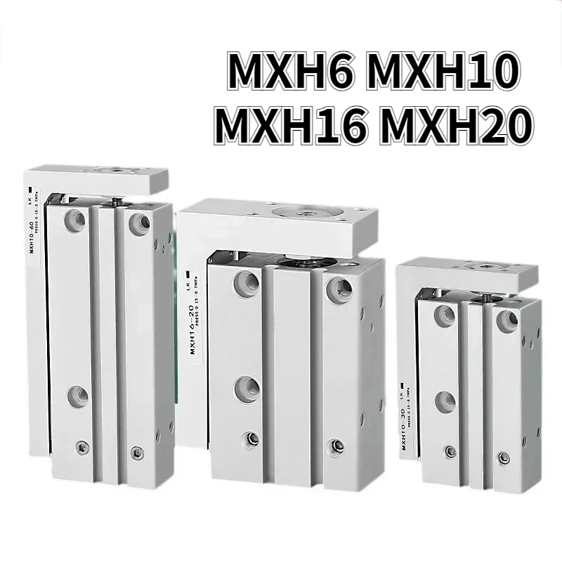 

MXH/HLH Rail Cylinder MXH6 MXH10 MXH16 MXH20 SMC Type Precision Pneumatic Cylinder Linear Side Rail Guide Rod Cylinder MXH6-10