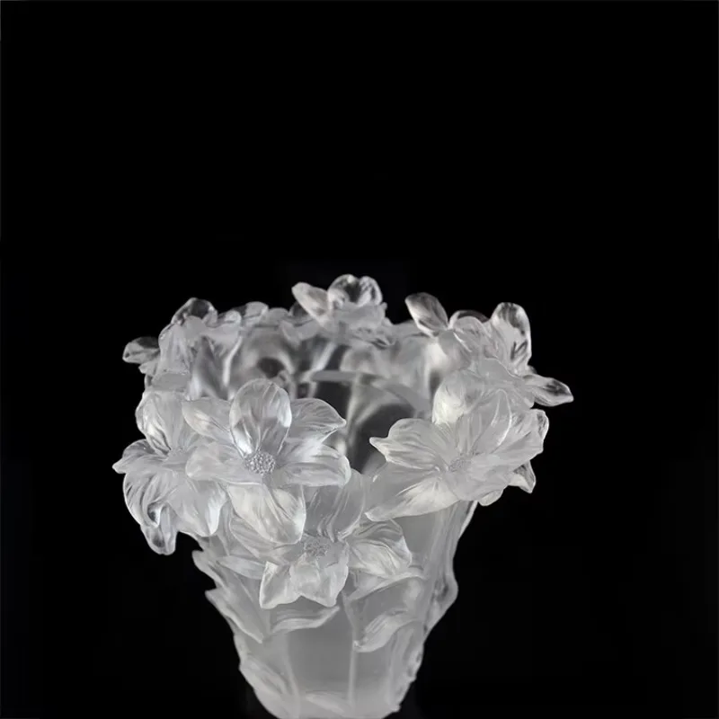Electric Glass Incense Burner Retro Chinese Lily Flower Fire Bowl Sandalwood Aromatherapy Home Decor Diffuser