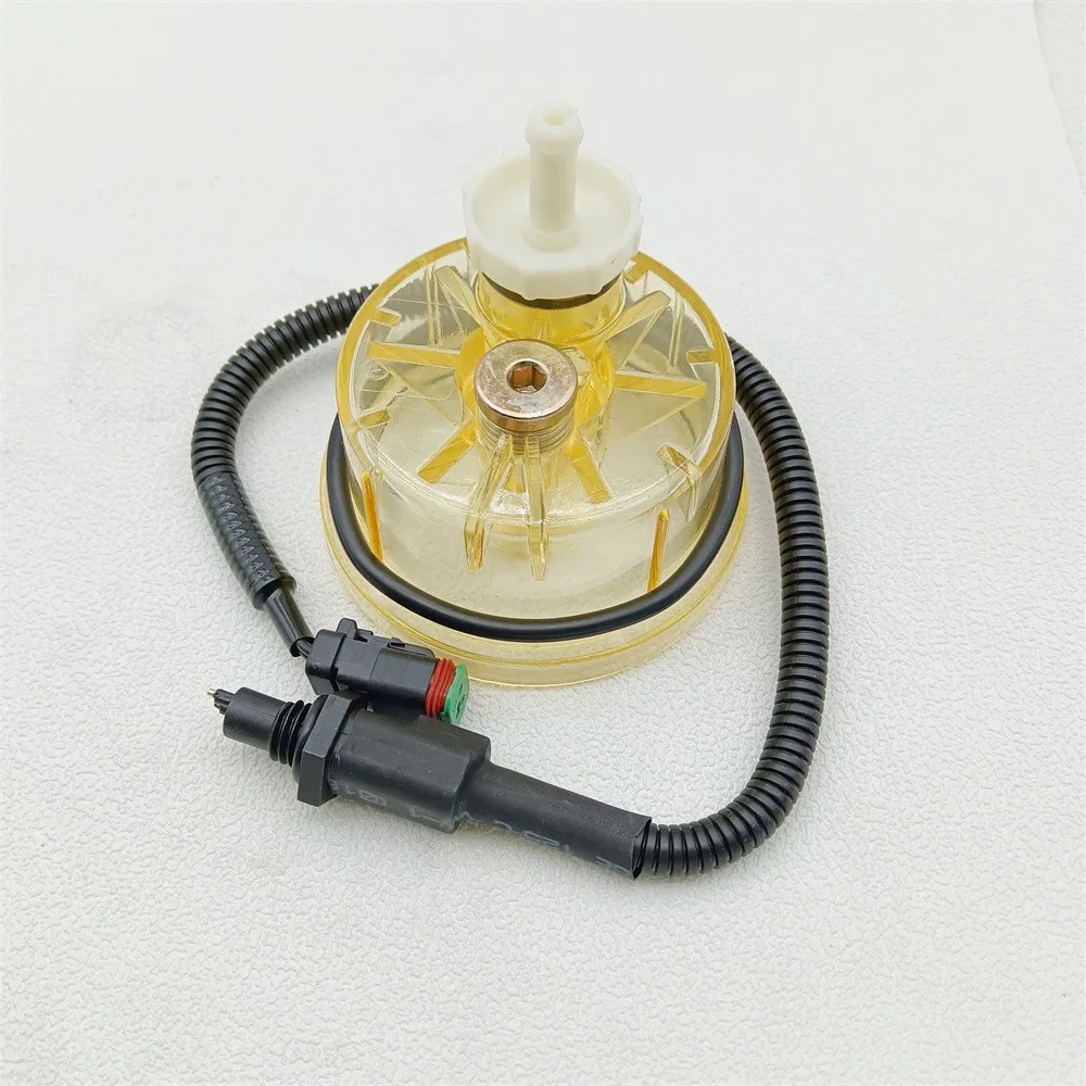 

good Fuel Pre-filter Bowl 600-311-3640 Oil Water Separator Sensor 600-311-3721 6003113721 6003113640 For PC200-8 PC300-8