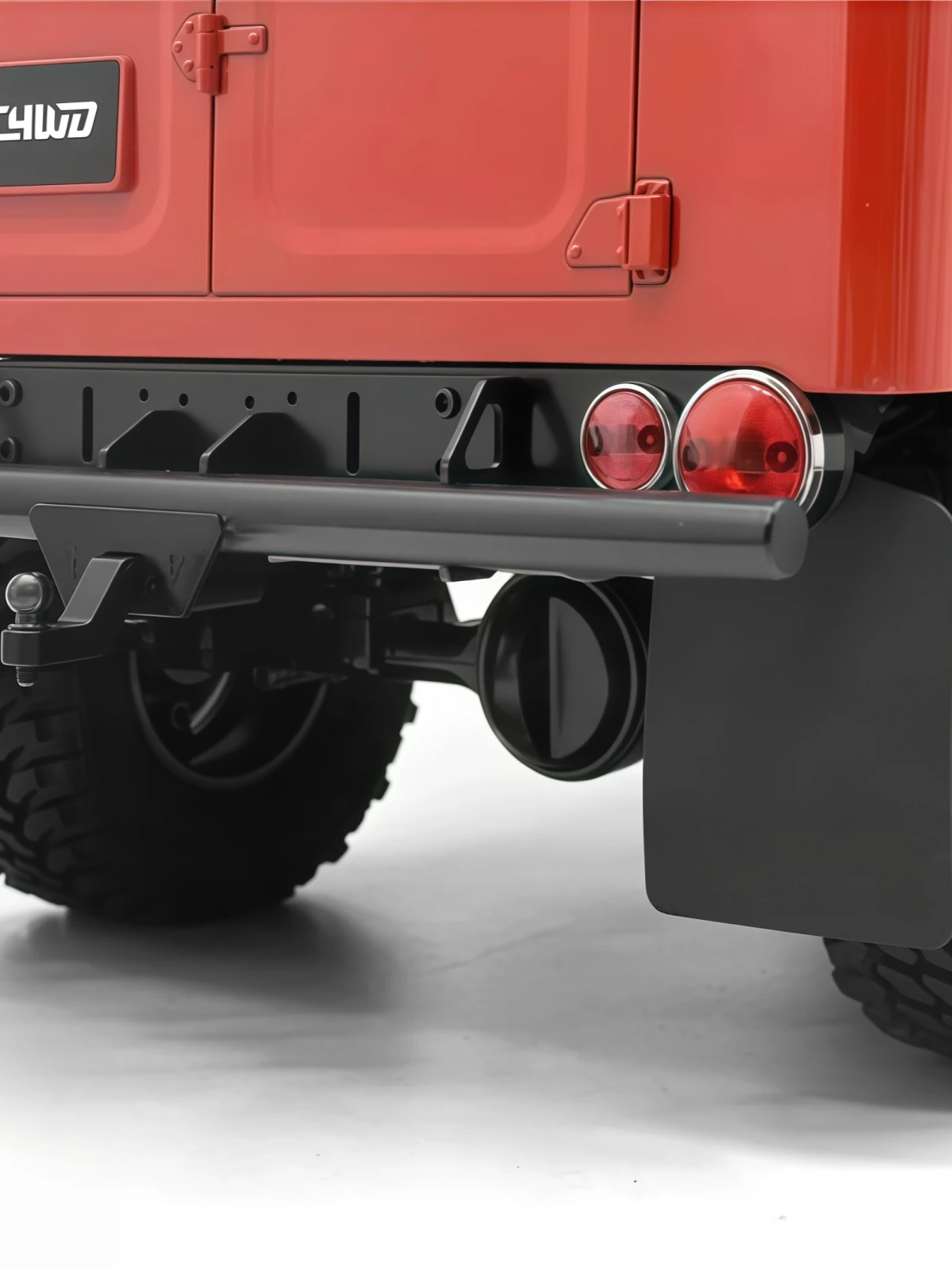 RC4WD Rear Fender Flares For 1/10 Gelande II Cruiser FJ40 RC Crawler Body, Rubber Wheel Arch Mud Guard