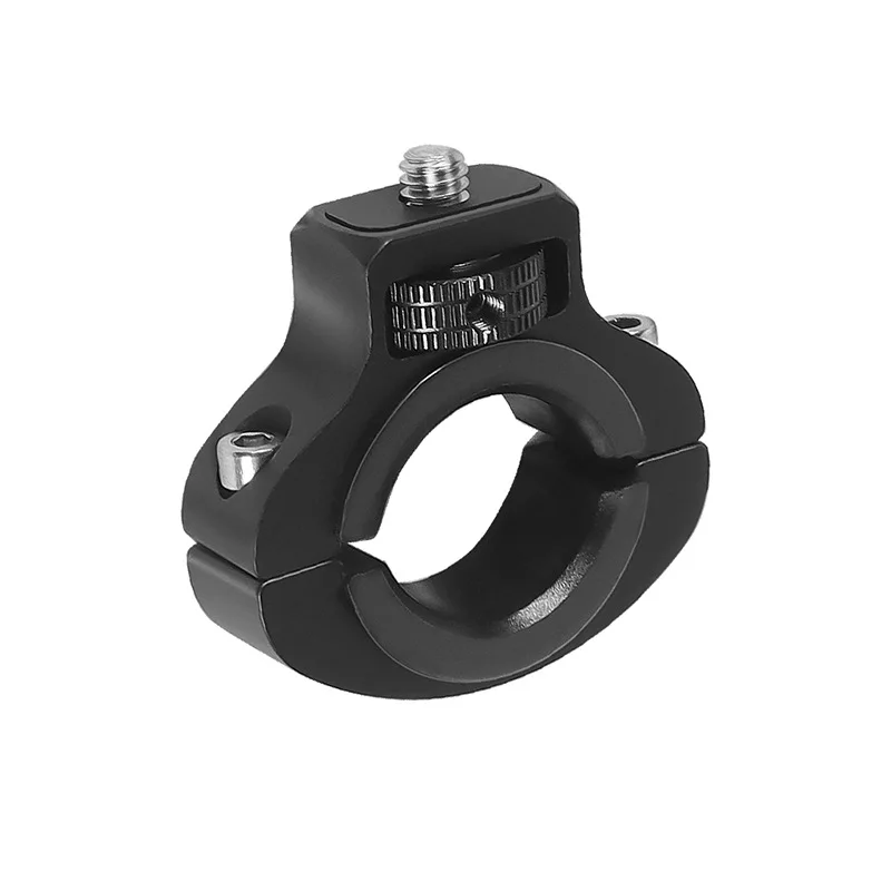Aluminum Alloy Mount 1/4'' Screw Bicycle Bike Handlebar Clip Holder Clamp for Gopro13 12 for Insta360 X5 DJI Camera Accessories