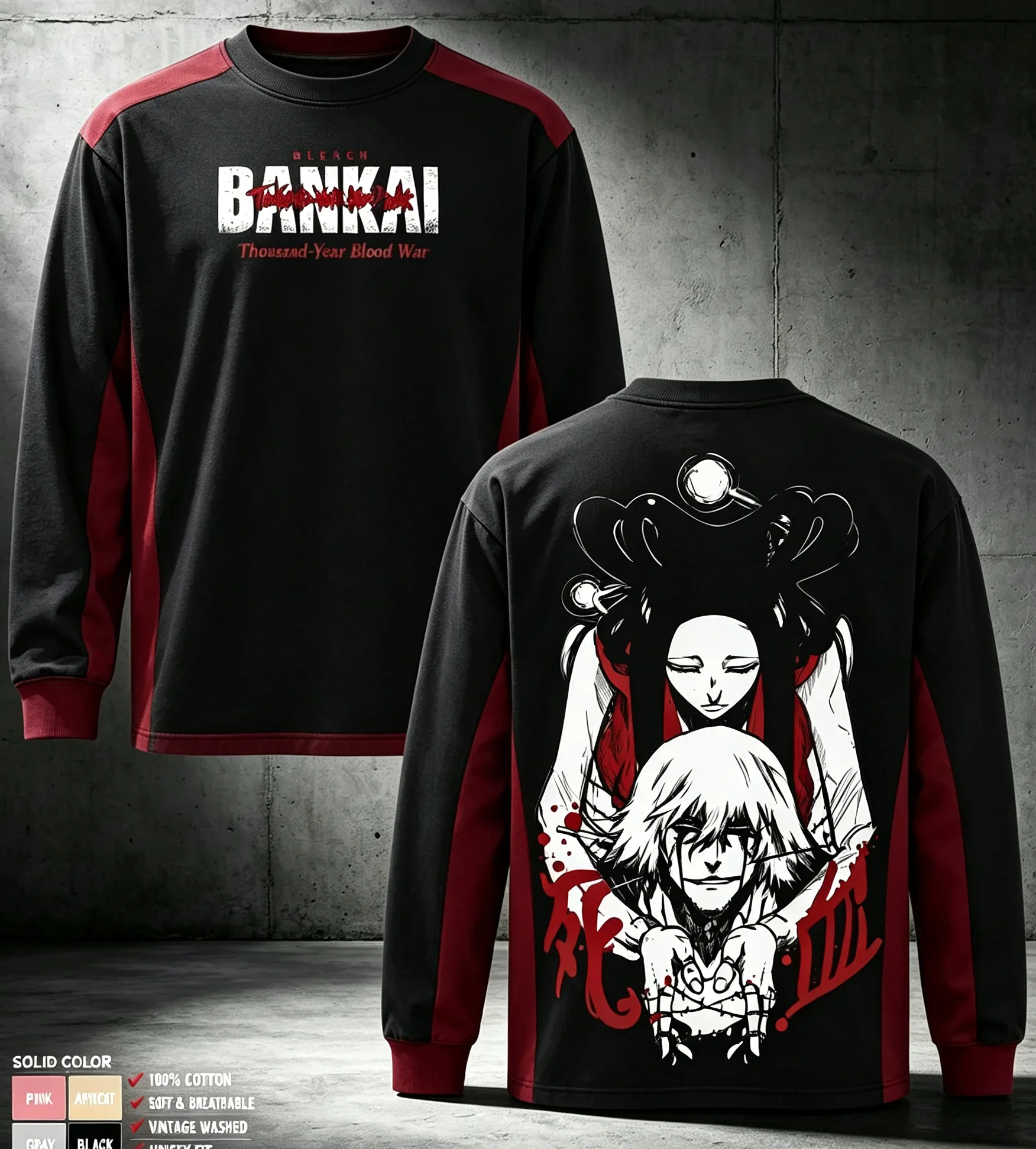 2026 Urahara Kisuke BLEACH Anime Long Sleeve Shirt Manga 3D Print Men Harajuku Style Breathable Long Sleeve Tees