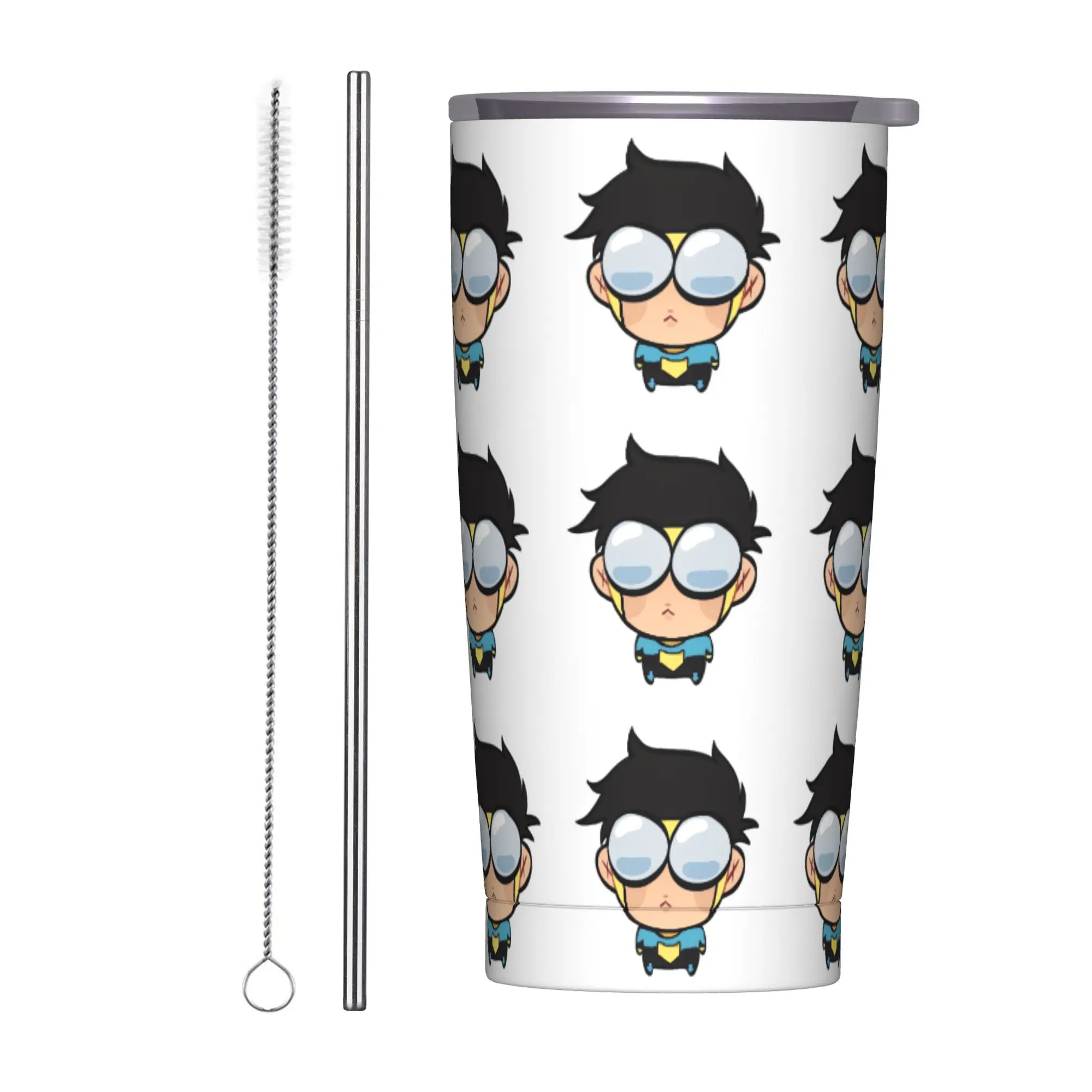 Stainless Steel Tumbler Anime Invincibles Coffee Mug  Heat Preservation Hot Drinks Travel Mugs Cup