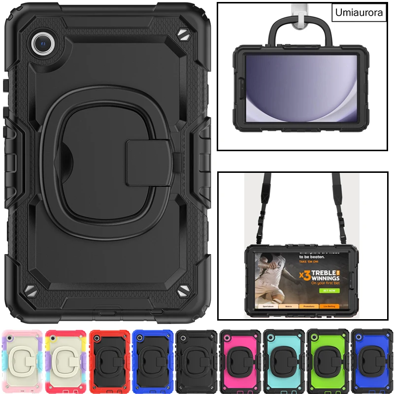 For Samsung Tab A7 A8 A9+ A9 Plus SM-X210 X200 X110 T220 S6 Lite 10.4 inch Heavy Duty Rugged Stand Tablet Funda Shockproof Case