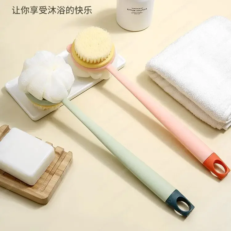 YY Long handle double-sided bath brush, bath and back rubbing artifact