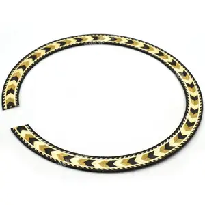 Basswood Soundhole Rosette Inlay, Standard Bone Fish, Acoustic Guitar, Parts of the Body Project 10 Main Sales Body Guitar - №4