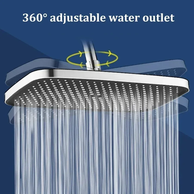 

Pressurized Combination Set Shower Head Set Household Square Large Panel Universal Bathroom Large Water Shower