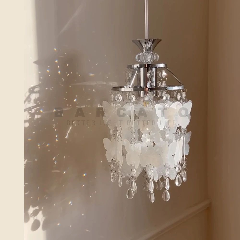Nordic Modern Minimalist Shell Wind Chime Chandelier Romantic Living Room Restaurant Bedroom Led Decorate Ceiling Hanging Lights