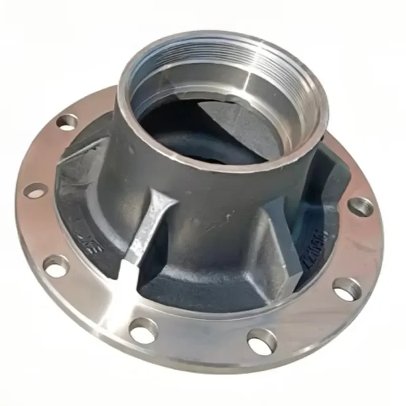 Heavy Duty Semi Trailer Hub Strong Steel Wheel Support Smooth Stable Rotation for Truck Parts Replacement High Load Capacity