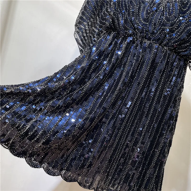 الكورية Sle المرأة Ele الثقيلة الخرزة Faionable كل مباراة البطن تغطي التخسيس مطرز الدكتور ثوب مسائي