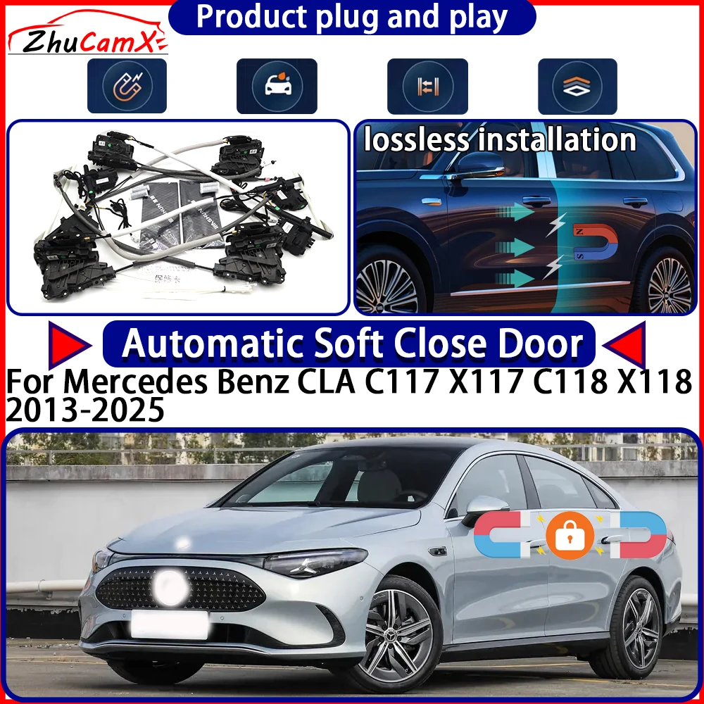 

Door Lock Actuator for Mercedes Benz CLA C117 X117 C118 X118 2013-2025 Soft Close Door Kit Power Latch System Auto Door Easy