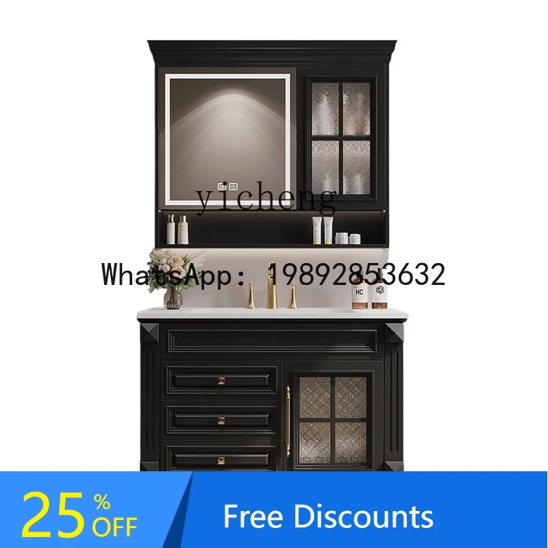 

rock slab hot bending integrated basin bathroom cabinet washbasin wash basin