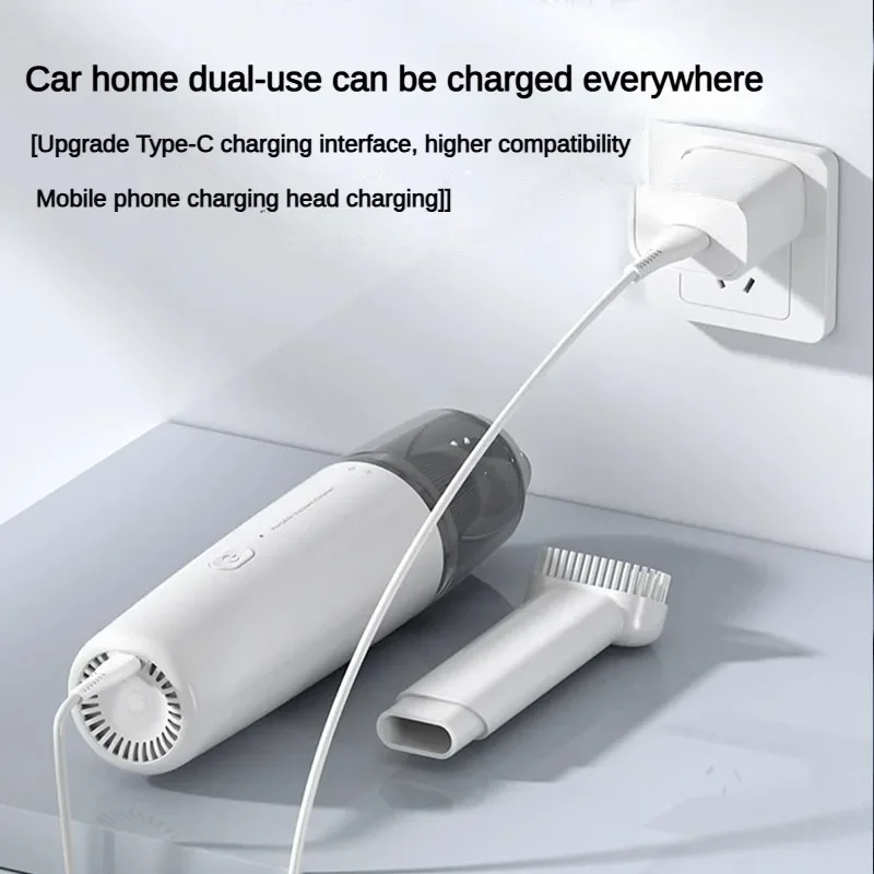 Handheld Portable Mini Vacuum Cleaner For Home Wireless Powerful Dust Remover Deep Cleaning Car Vacuum Color contact lens