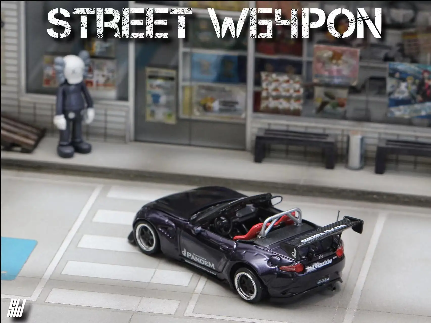 Street Weapon SW 1:64 Mazda MX5 midnight purple Diecast Model Car