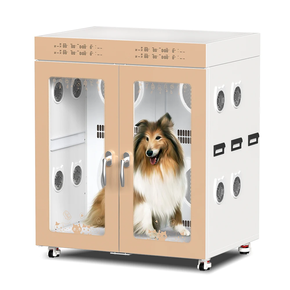 

Large Automatic Home Pet Dryer Cabinet Plastic Dryer Box For Big Cats And Dogs Spaceship Style Hair Grooming Dryer