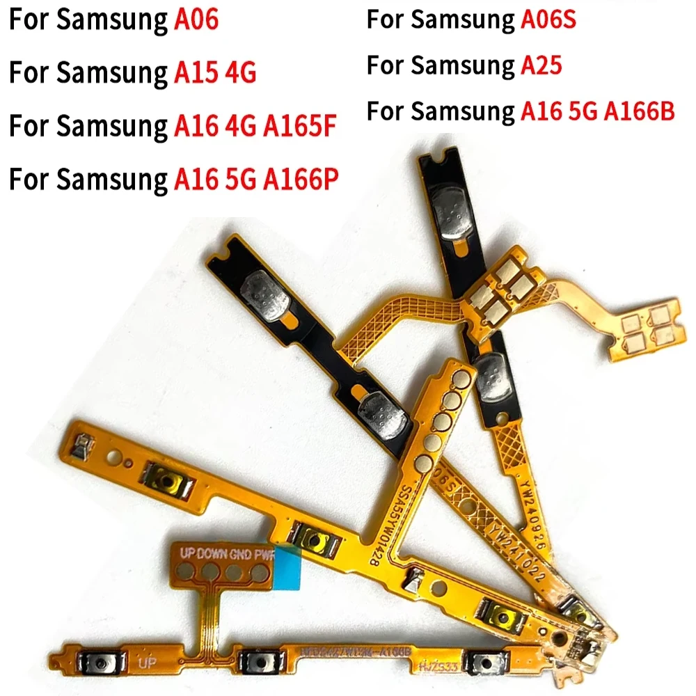 NEW Power On Off Volume Side Button Key Flex Cable Replacement Parts For Samsung A07 A05 A05S A06 A06S A17 A16 15 4G A25 5G