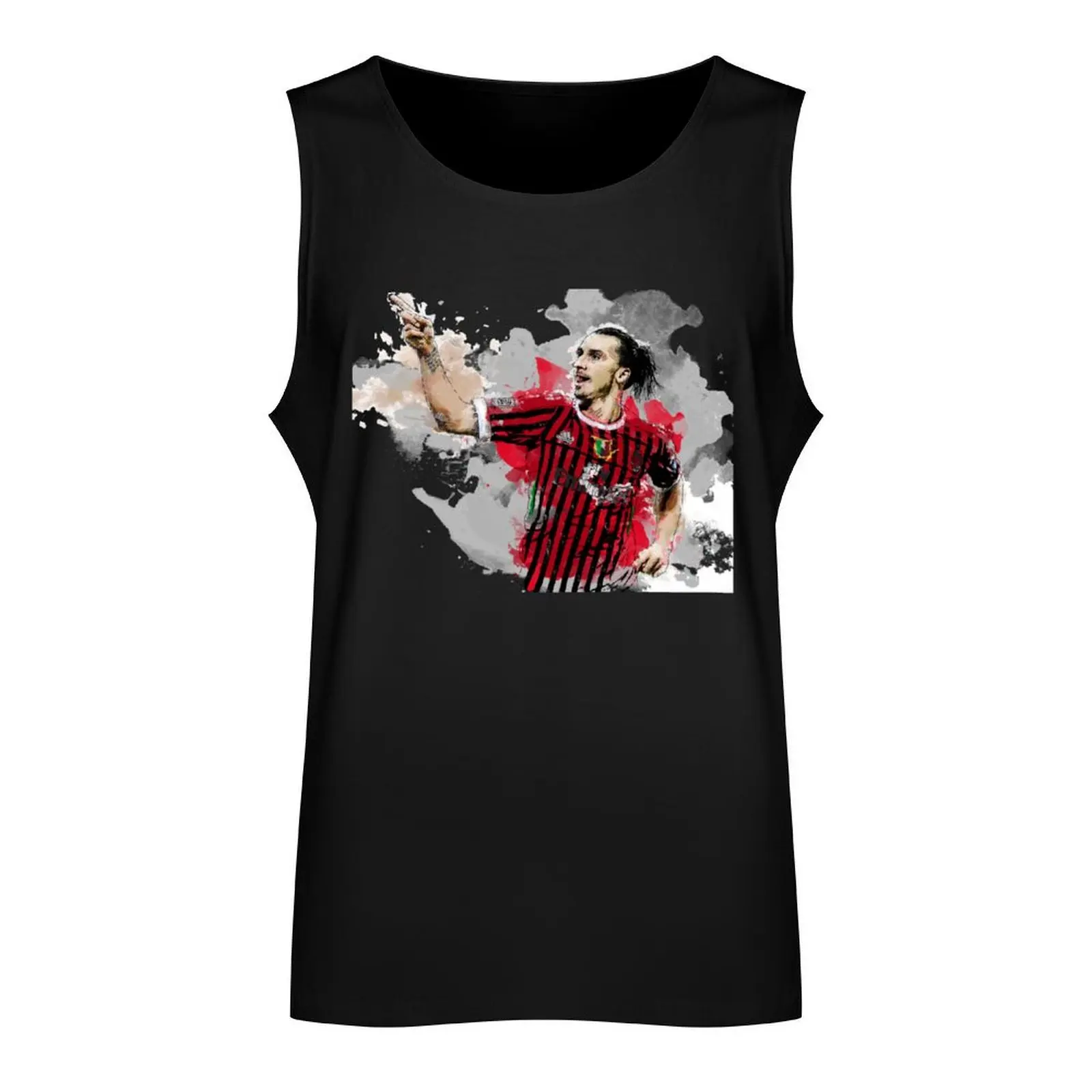 Zlatan Ibrahimovic Painting Tank Top t-shirt Men's gym Men's t-shirts gym clothes man fitness