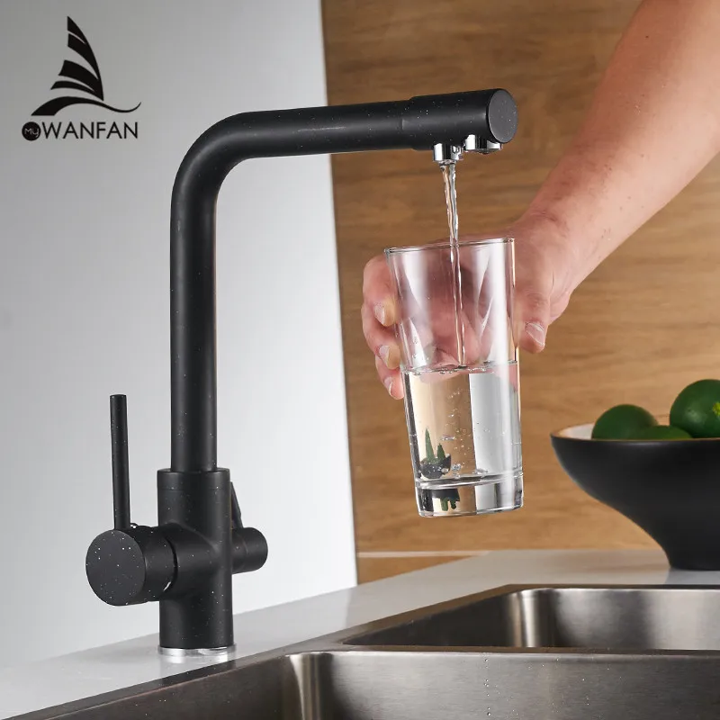 Filter Kitchen Faucets Deck Mounted Mixer Tap 360 Rotation with Water Purification Features Mixer Tap Crane For Kitchen WF-0175