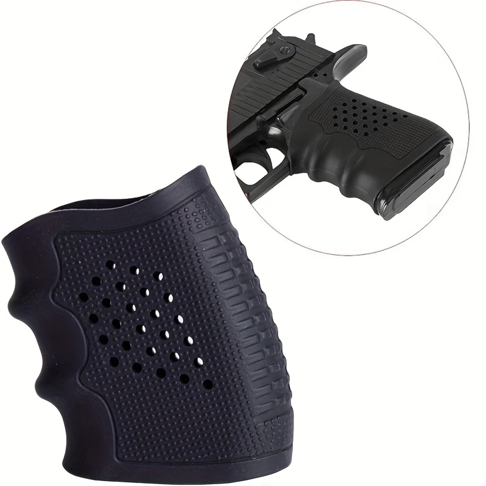 2PC Tactical Non-Slip Soft Rubber Grips Lightweight Grip Covers With A Breathable Perforated Design For G17 18 19