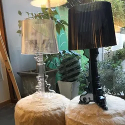 GZMJ Wonderland  Shadows Light Modern Transparent ABS Plastic Phantom Bedroom Bedside Table Lamps LED Reading Desk Lights