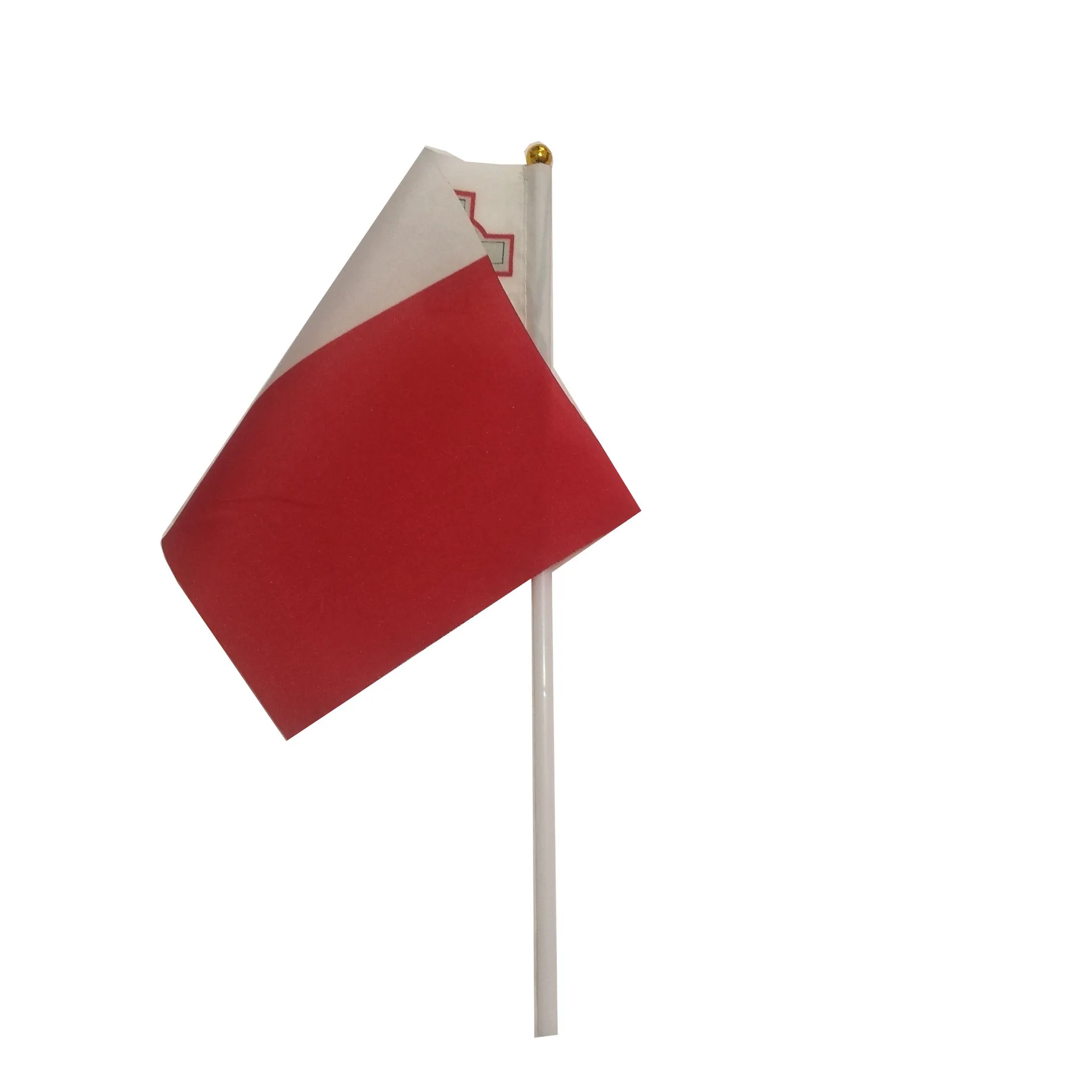 polyester Malta Hand Flag 14*21cm Malta  National  Hand  Held Waving Small Flag Indoor Outdoor Home Decor