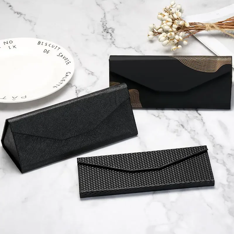 

Sunglasses Box Folding Portable Black Glasses Box Waterproof Strong Magnet Eyewear Case Eyeglasses Protective футляр для очков