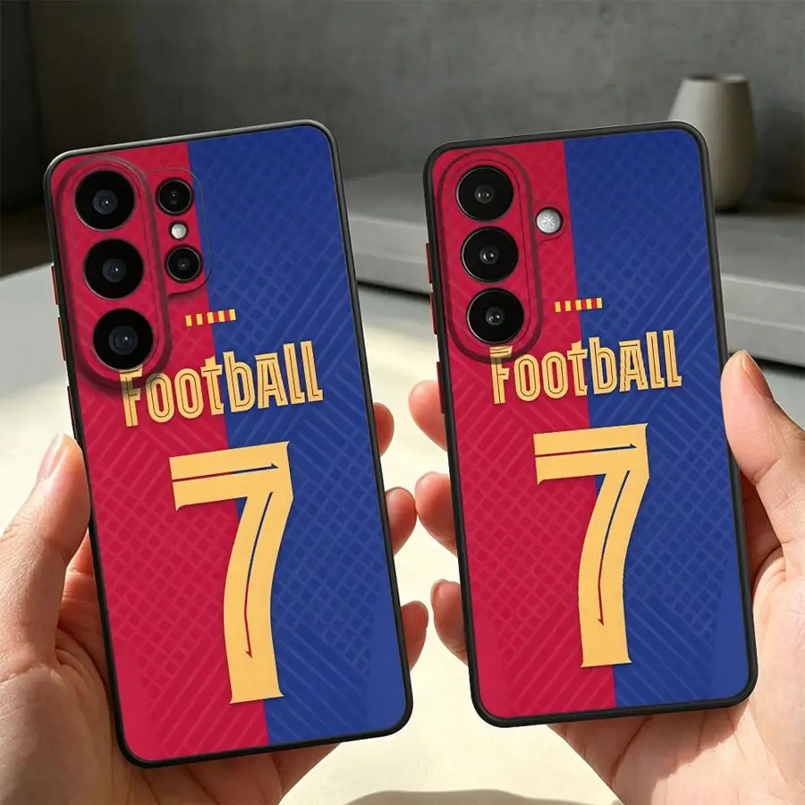 Football NUmber 7 Case for Samsung Galaxy S26 S25 Ultra S23 FE Note 20 Ultra 10+ S24 Plus S21 S22 S20 FE Funda Back Phone Cover