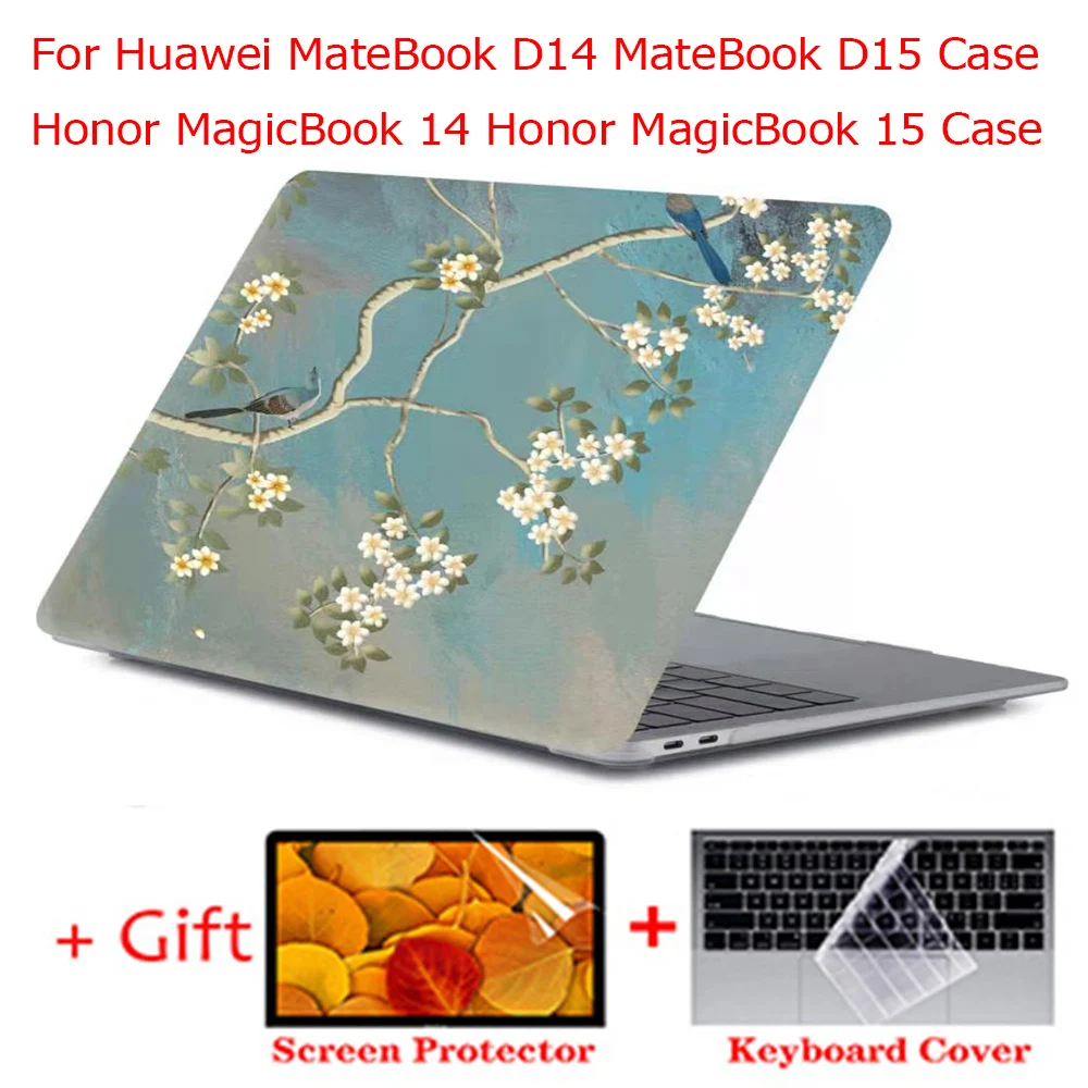 New Laptop Case 2020 for huawei Matebook D14 Mate D15 For Huawei Honor MagicBook 14 / 15 Shell + protective screen keyboard film