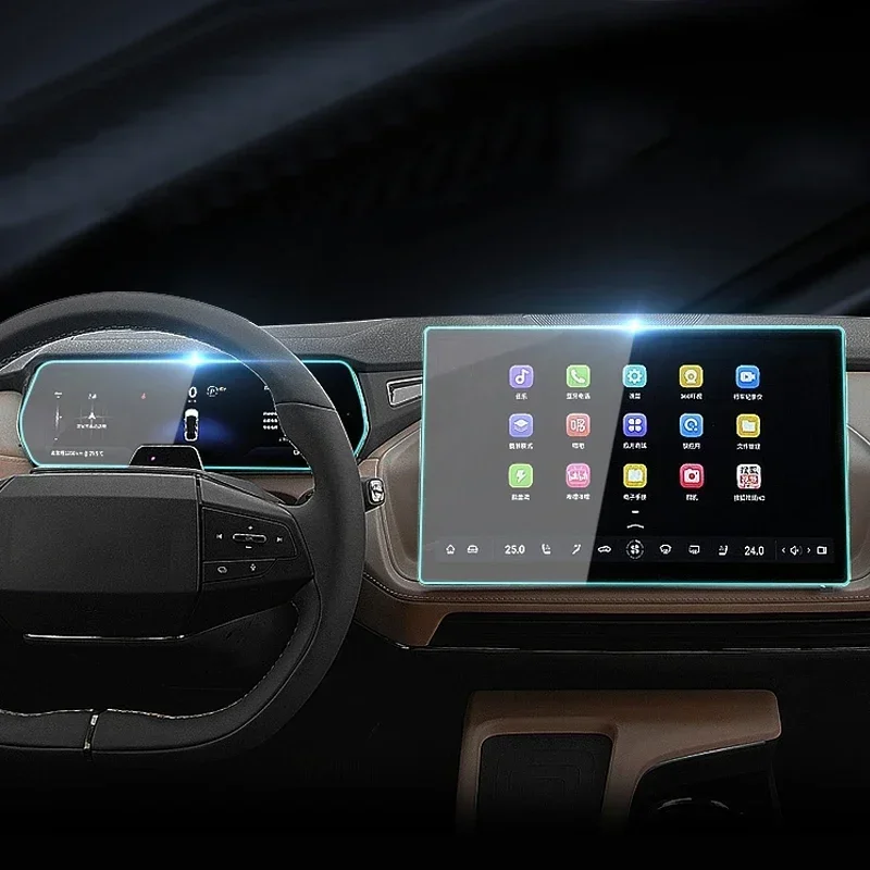 

For CHANGAN DEEPAL S7 S07 SL03 L07 2023-2024 Car GPS Navigation Screen Protect Tempered Film Dashboard Display Sticker Accessory