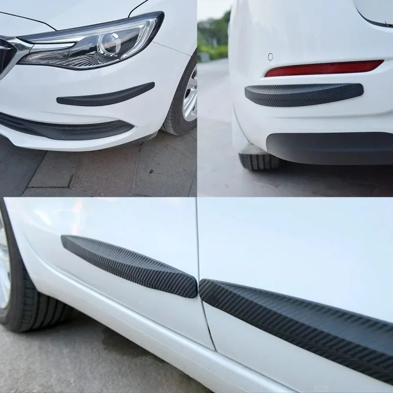 2Pcs Car Bumper Protector Strip Anti-collision Protection Strips Sticker Guard Corner Protector Scratch Body Auto Accessories