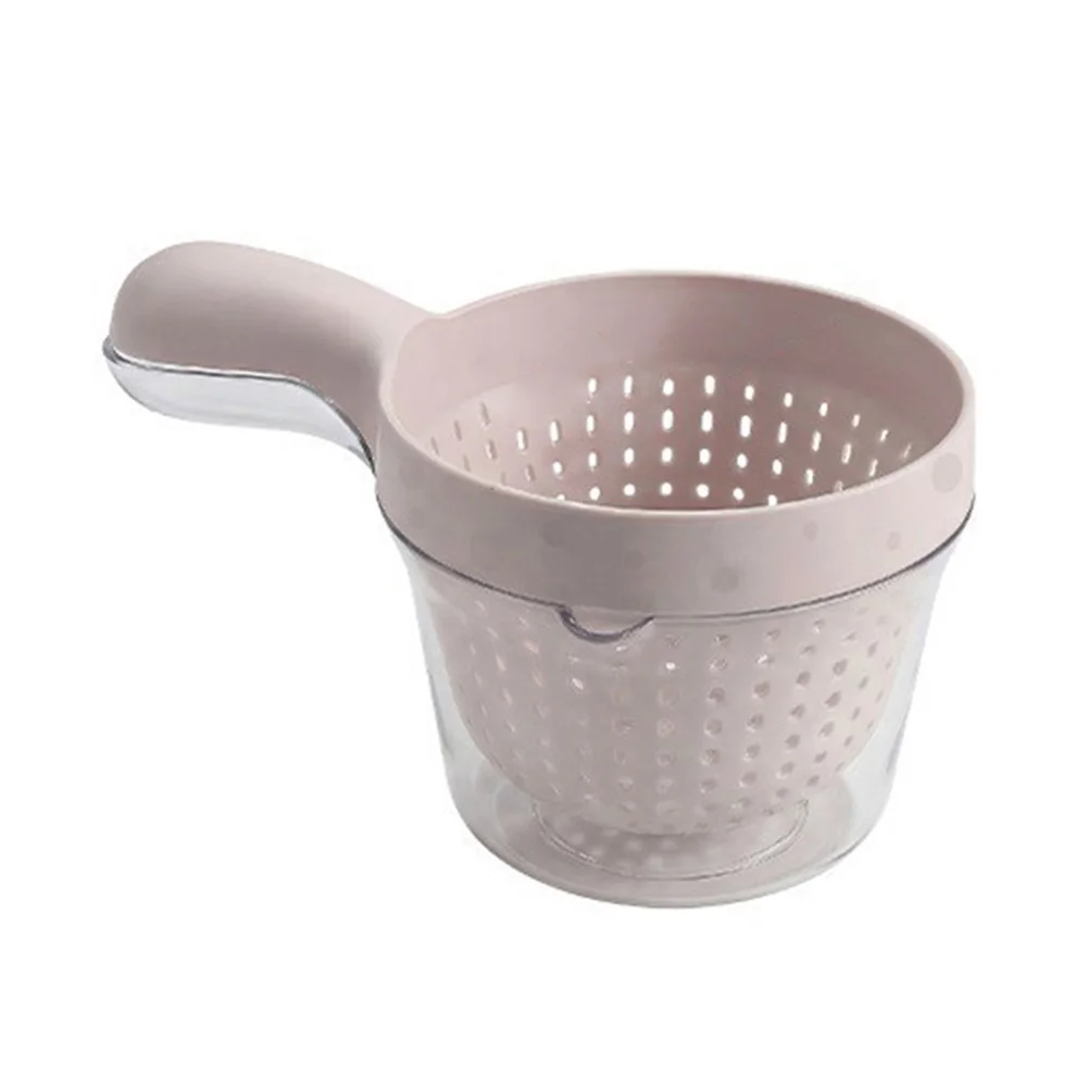 Fruit Rinse Bowl Veggie Draining Basket For Countertop Use Dishwasher Safe Multifunctional Use Two-layer Washing System