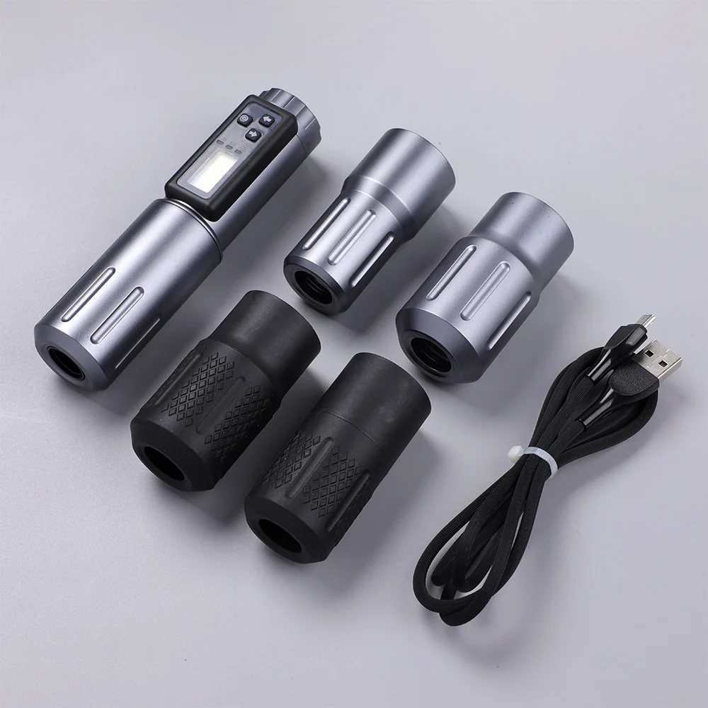 

Wireless Battery Pen Rotary Cartridge Tattoo Machine Pen LED Display Aviation Grade Aluminum Hollow Permanent Makeup Accessories