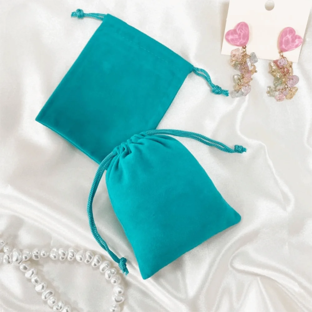 10pcs Multicolor Small Velvet Drawstring Bags Handcrafted with Drawstring Closure Gift Packaging Bags Reusable Portable