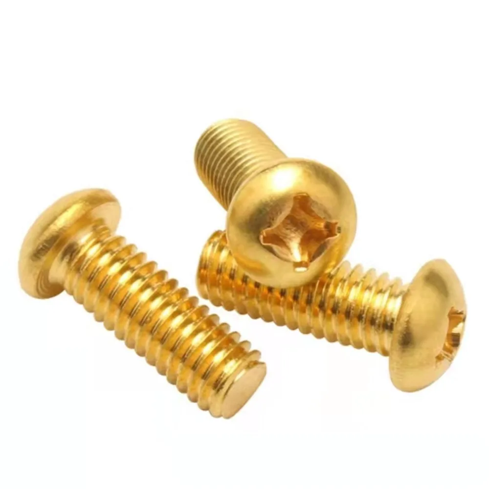 Din7985 Gb818 10 шт. 2 #   4 #   6 #   8 #   Прецизионный болт с резьбой Unc, латунная утопленная сковорода, крестообразные винты с полной резьбой