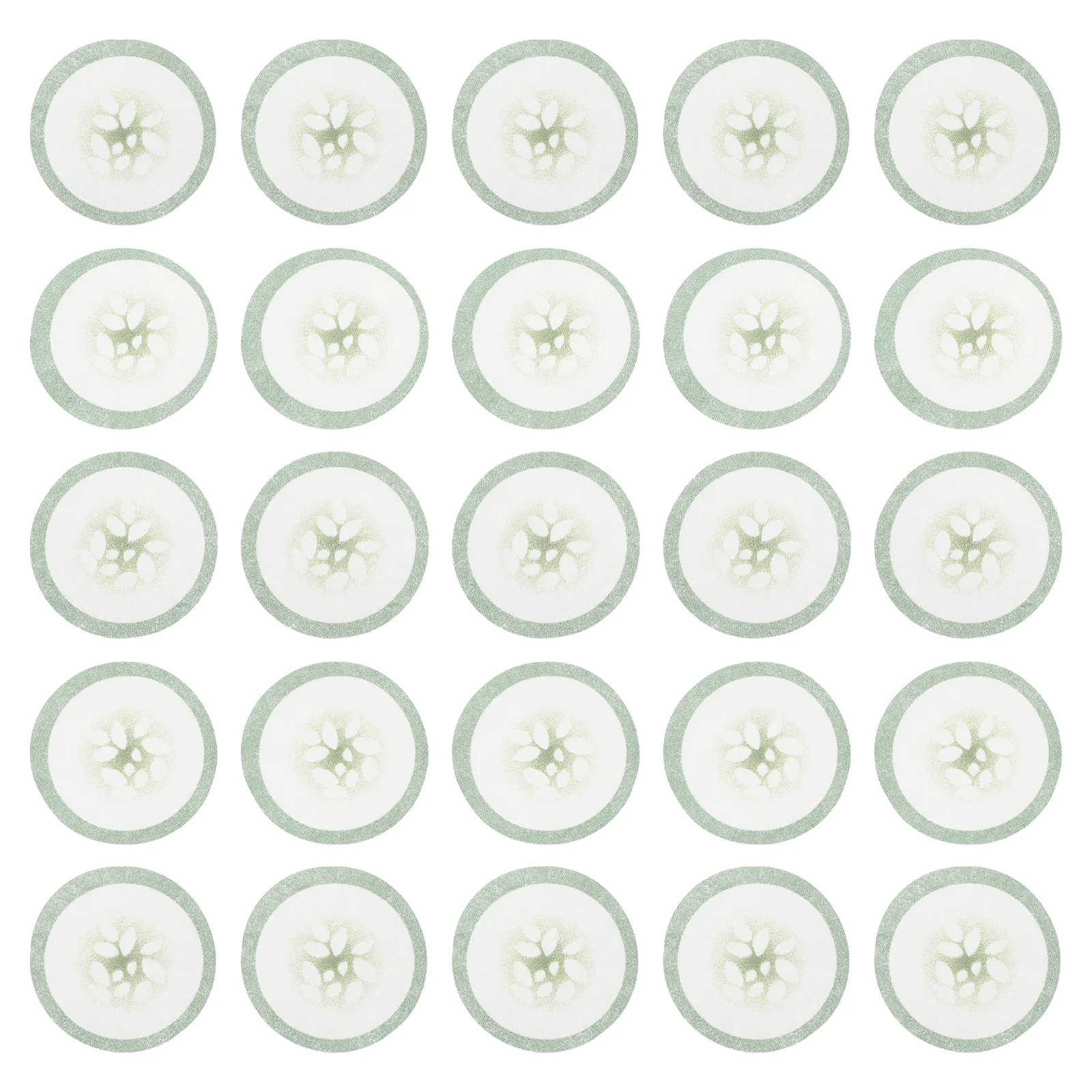 100pcs Disposable Eye Pads Eye Mask Moisturizing Film Paper Green Cucumber Printed Patch Beautifying Cover