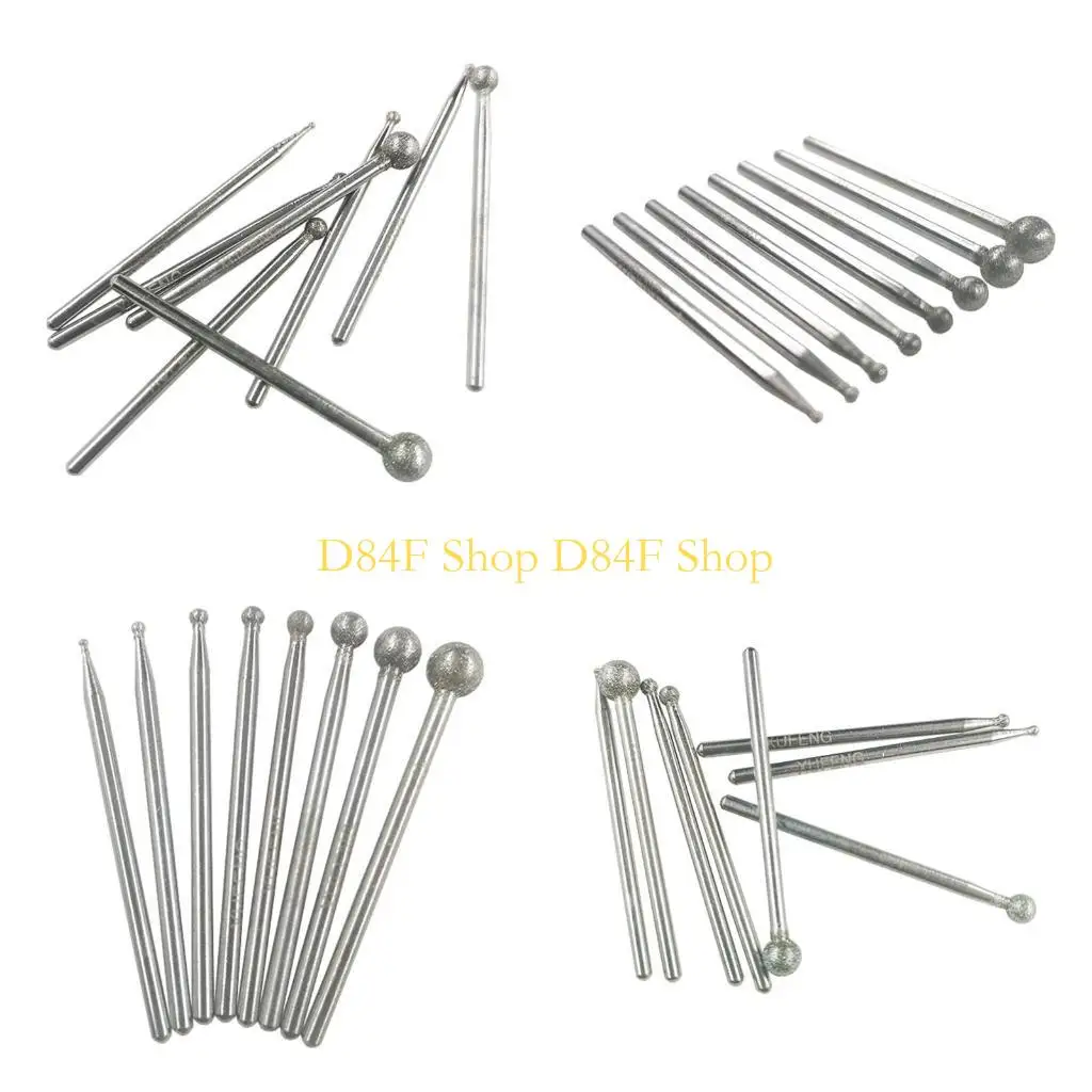 

D84F Ball Electroplating Electric Grinding Accessories 2.35mm Handle Grinding Burr