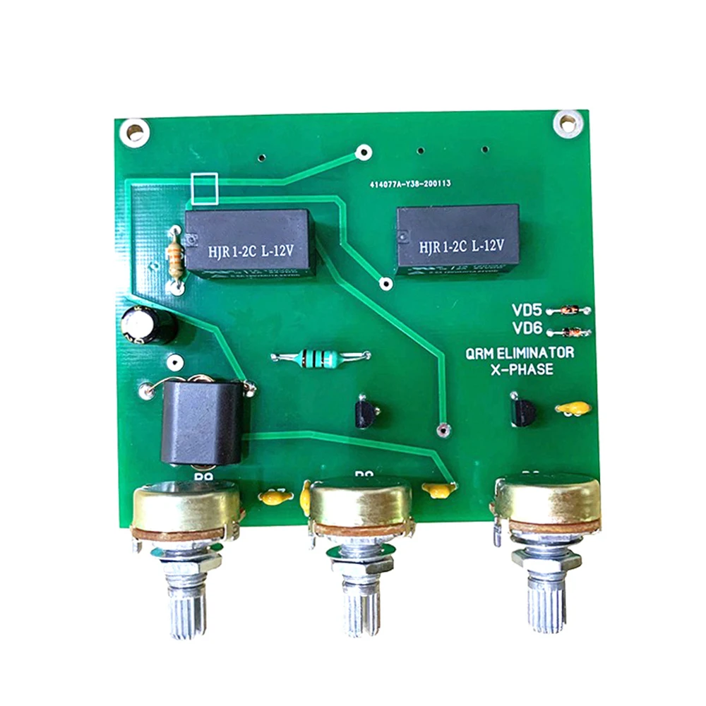 QRM Eliminator xphase 1.8-30MHz HF zespół PTT sterowanie gotowy Eliminator Diy zestaw wbudowany PTT Control 13.8V