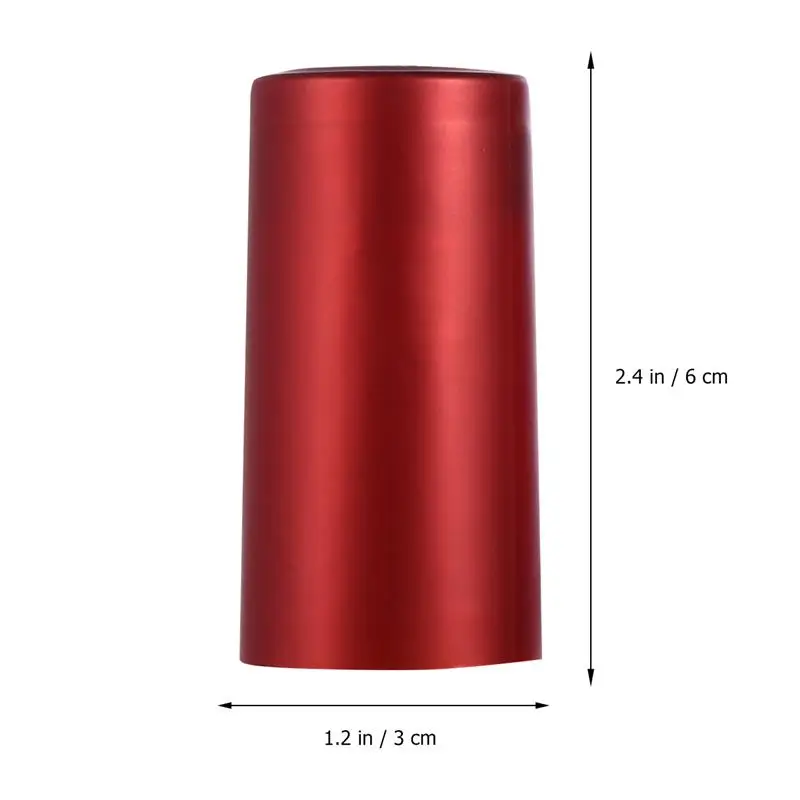 100 Pcs Red Cap Making Bung Stopper Cork Stoppers Heat Shrink Sealing Bottles Caps Sleeves Labels Sealer Capsules Women'S Drinks