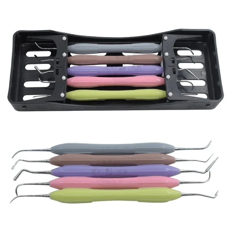 

5pcs/pack dent al Composite Resin Filling Spatulas Aesthetic Restoration Set Autoclavable dent al Instrument