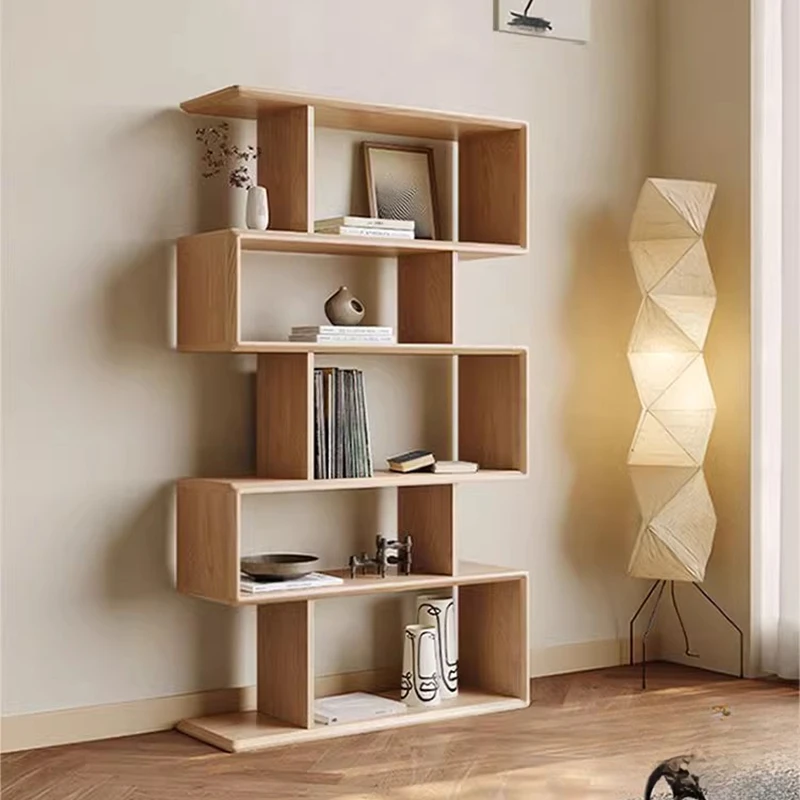 Corner Living Room Book Shelf Display Wood Bedroom Storage Book Shelf Library Side Libreria Estanteria Nordic Furniture BL50BS