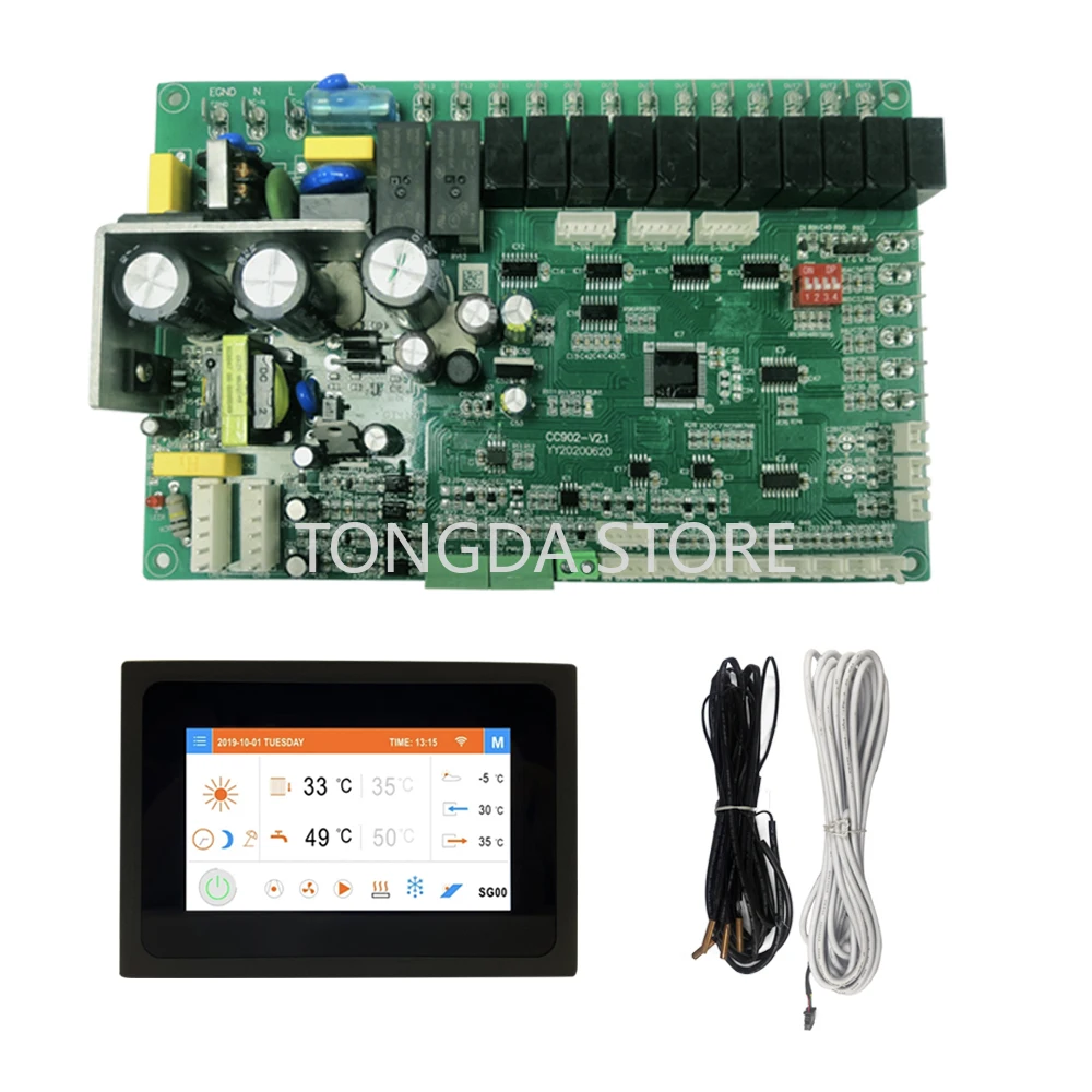 

Universal Air Source Inverter Heat Pump Controller EEV Pcb Board Wifi Tuya